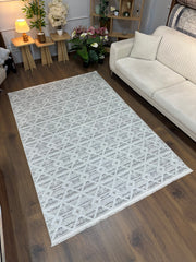 VERMONT - Kaymaz Deri Taban Makinede Yıkanabilir Salon Oturma Odası Mutfak Halısı