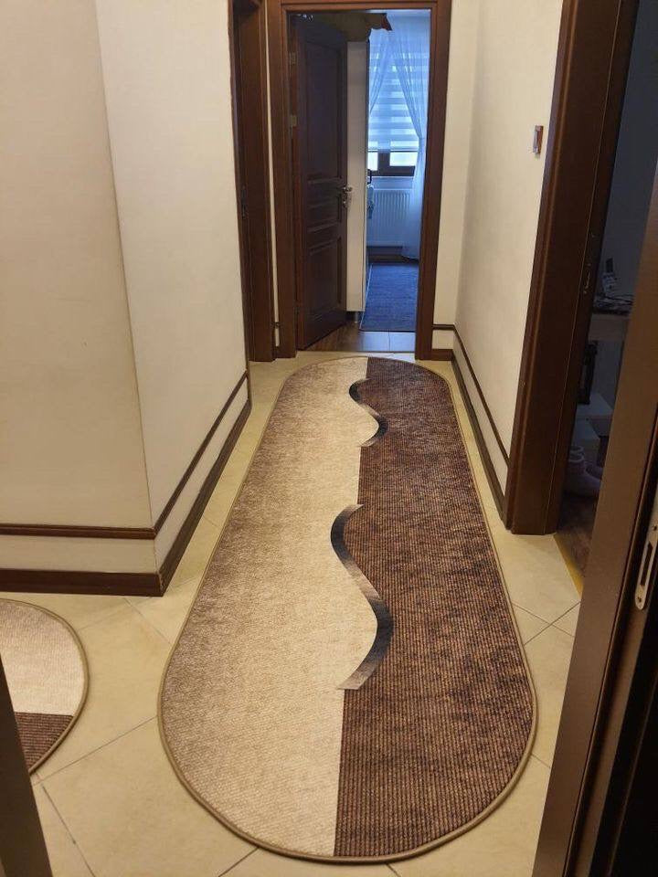 SİNDA CURVA-2 - Kaymaz Deri Taban Makinede Yıkanabilir Salon Oturma Odası Mutfak Halısı
