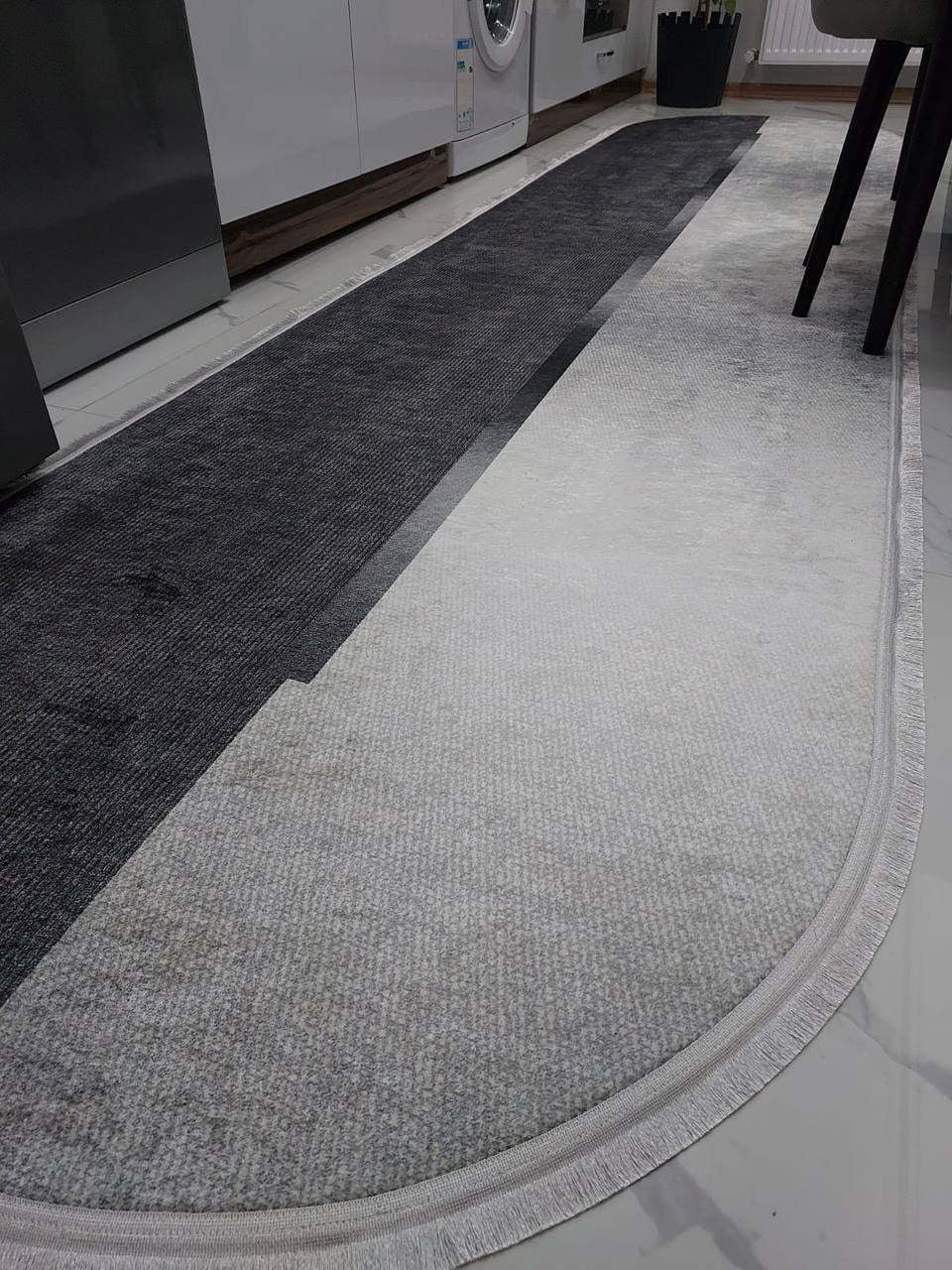 SİNDA-1 - Kaymaz Deri Taban Makinede Yıkanabilir Salon Oturma Odası Mutfak Halısı