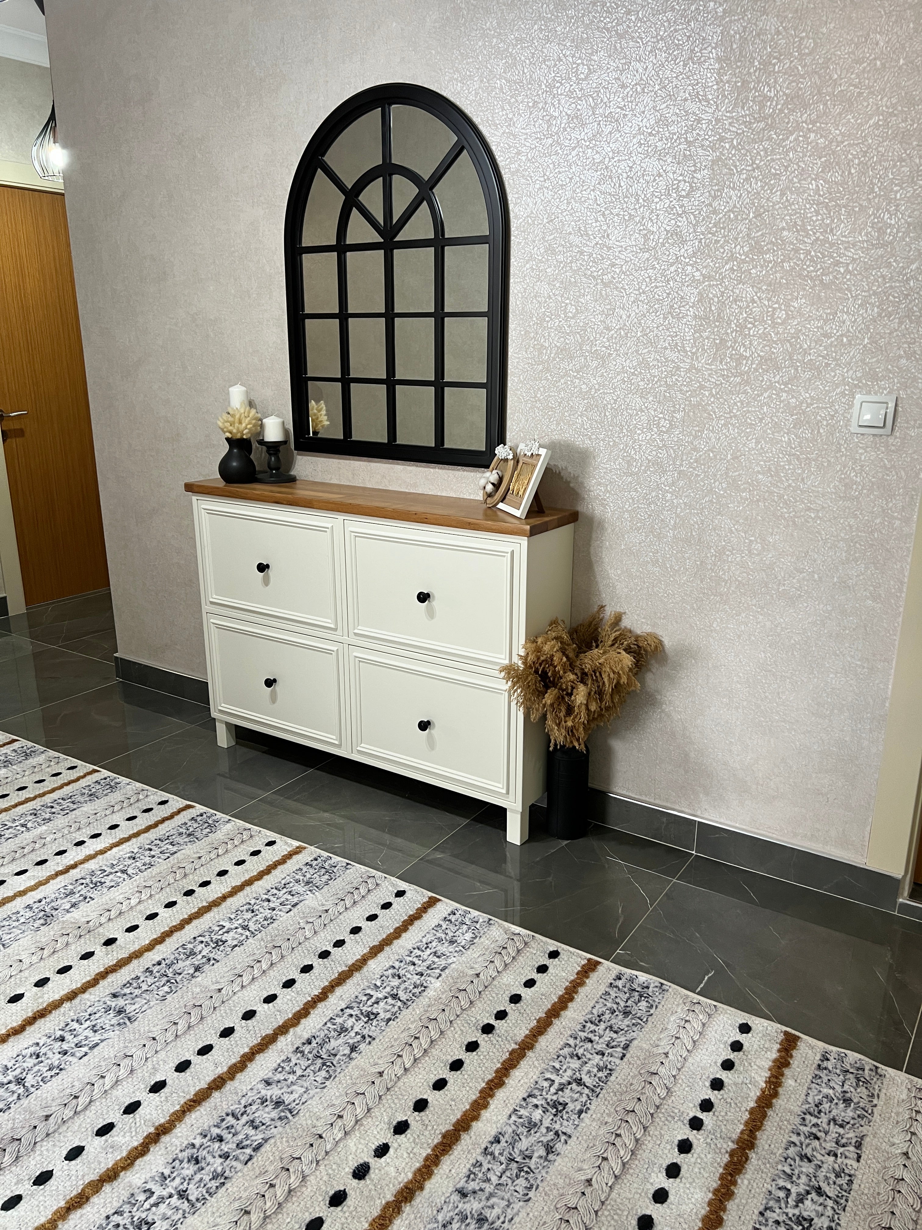 NİSAN - Kaymaz Deri Taban Makinede Yıkanabilir Salon Oturma Odası Mutfak Halısı