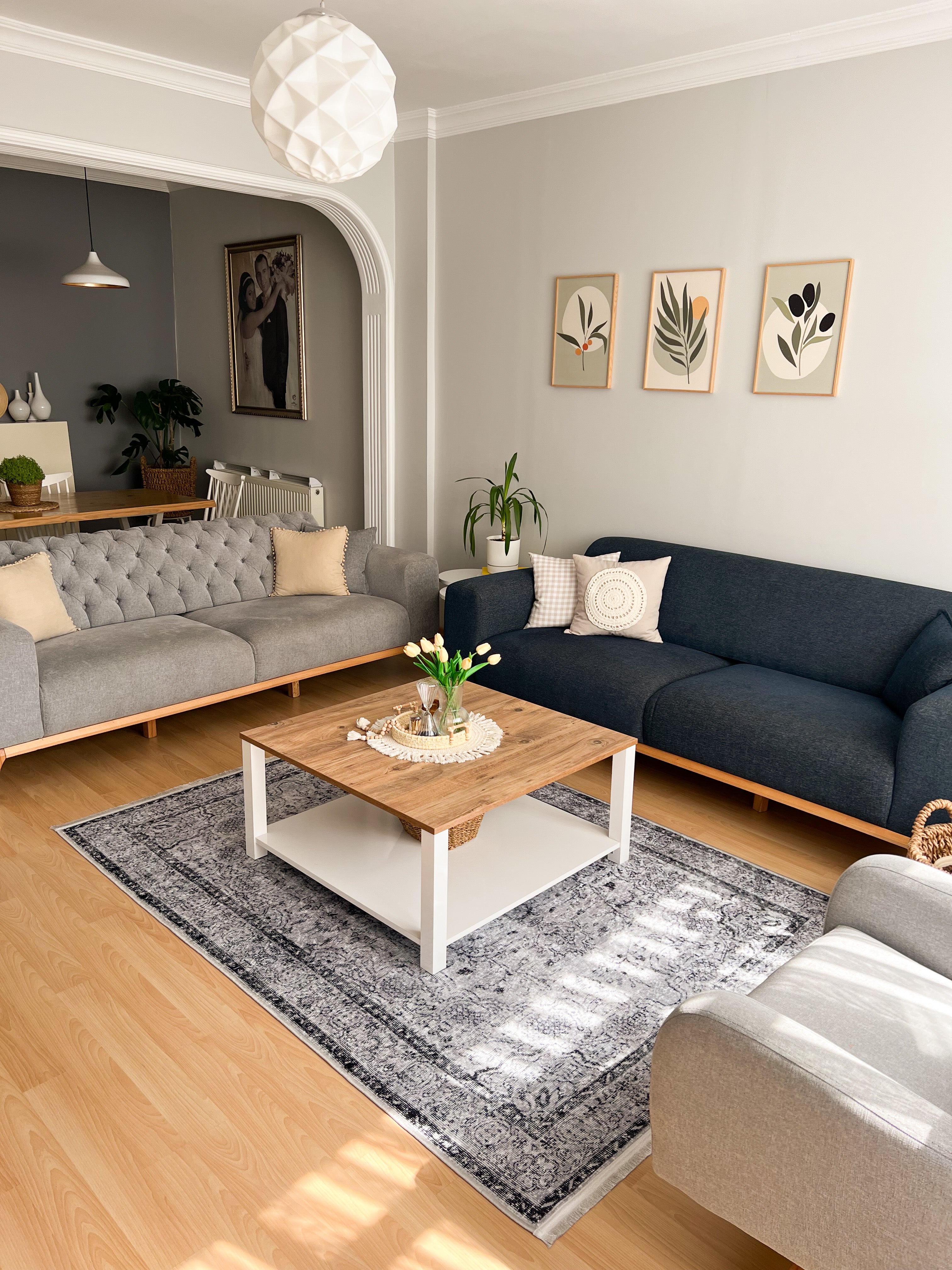 TERRA - Kaymaz Deri Taban Makinede Yıkanabilir Salon Oturma Odası Mutfak Halısı