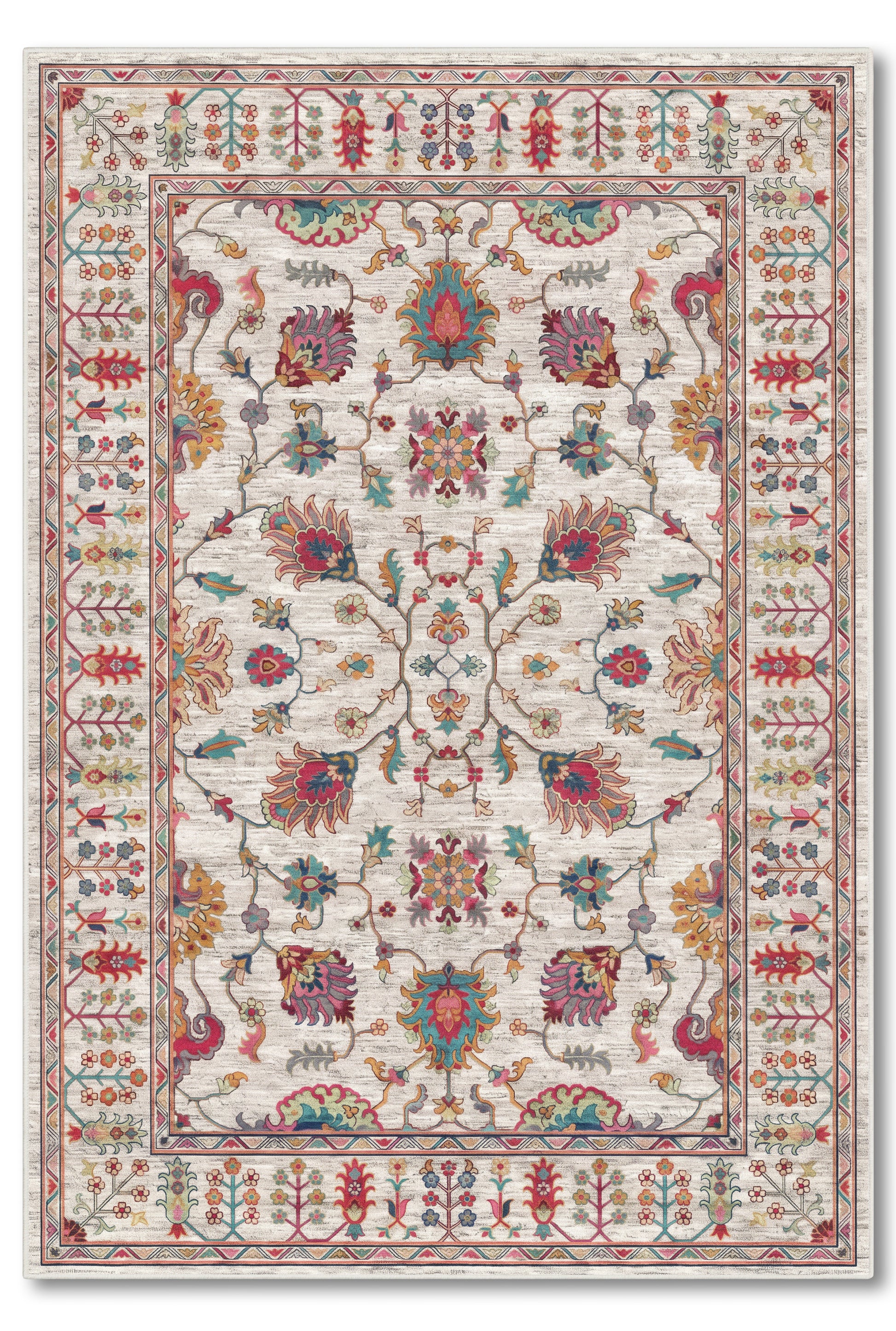 yıkanabilir kaymaz taban şönil dokuma halı 80x150 gri; renkli