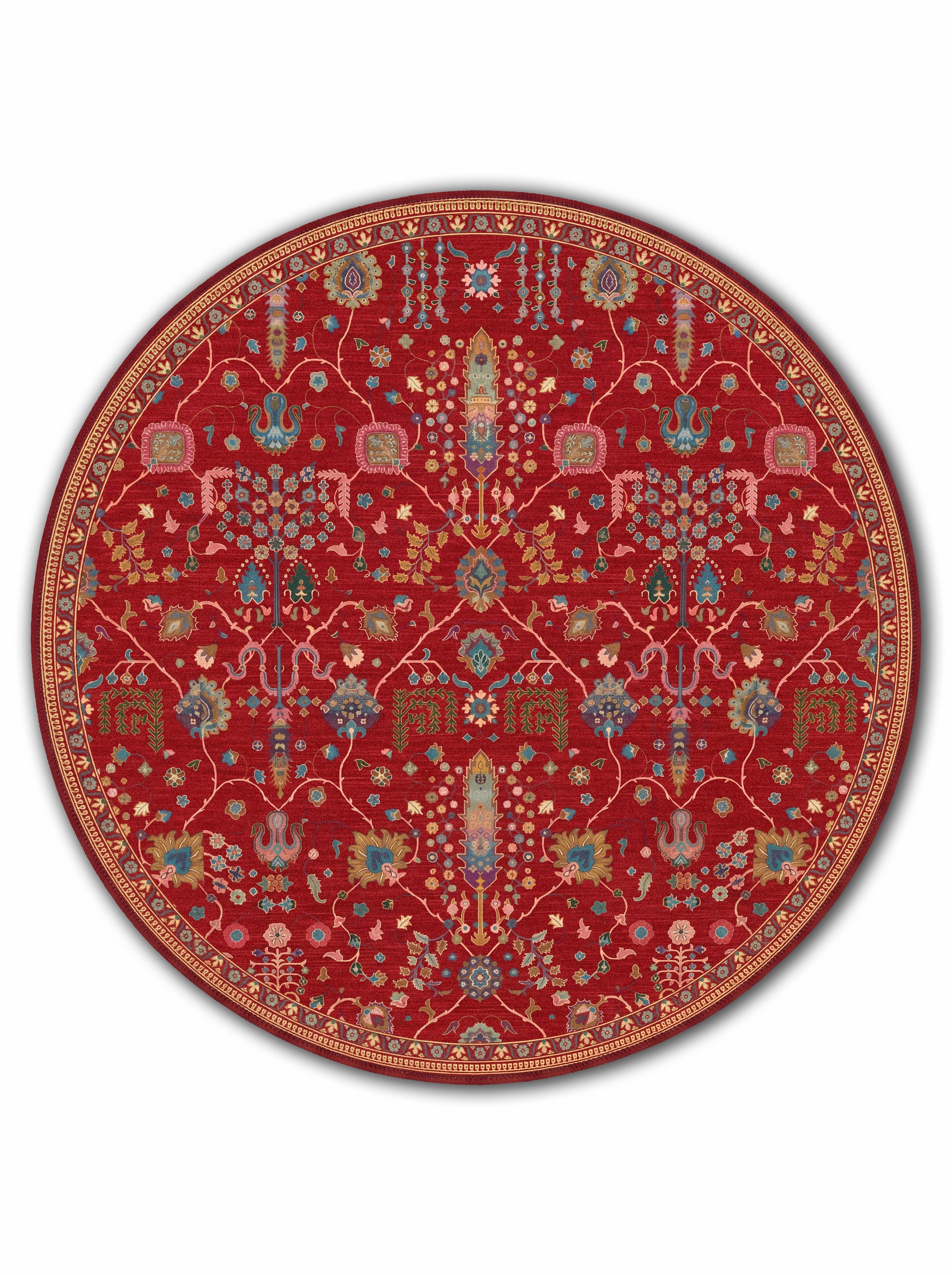 yıkanabilir kaymaz taban şönil dokuma halı 140x200 kirmizi; renkli