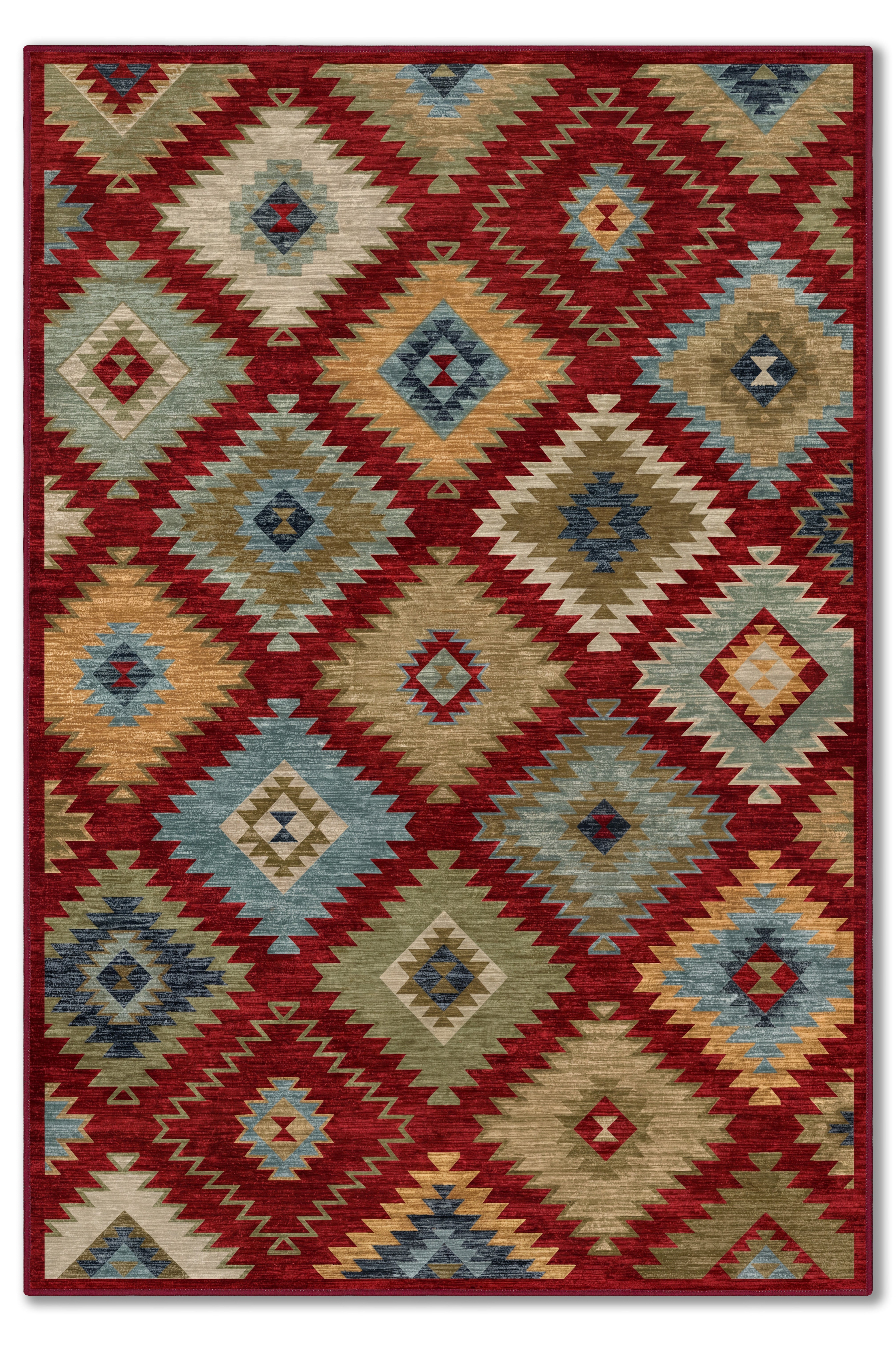 yıkanabilir kaymaz taban şönil dokuma halı 80x150 kirmizi; renkli