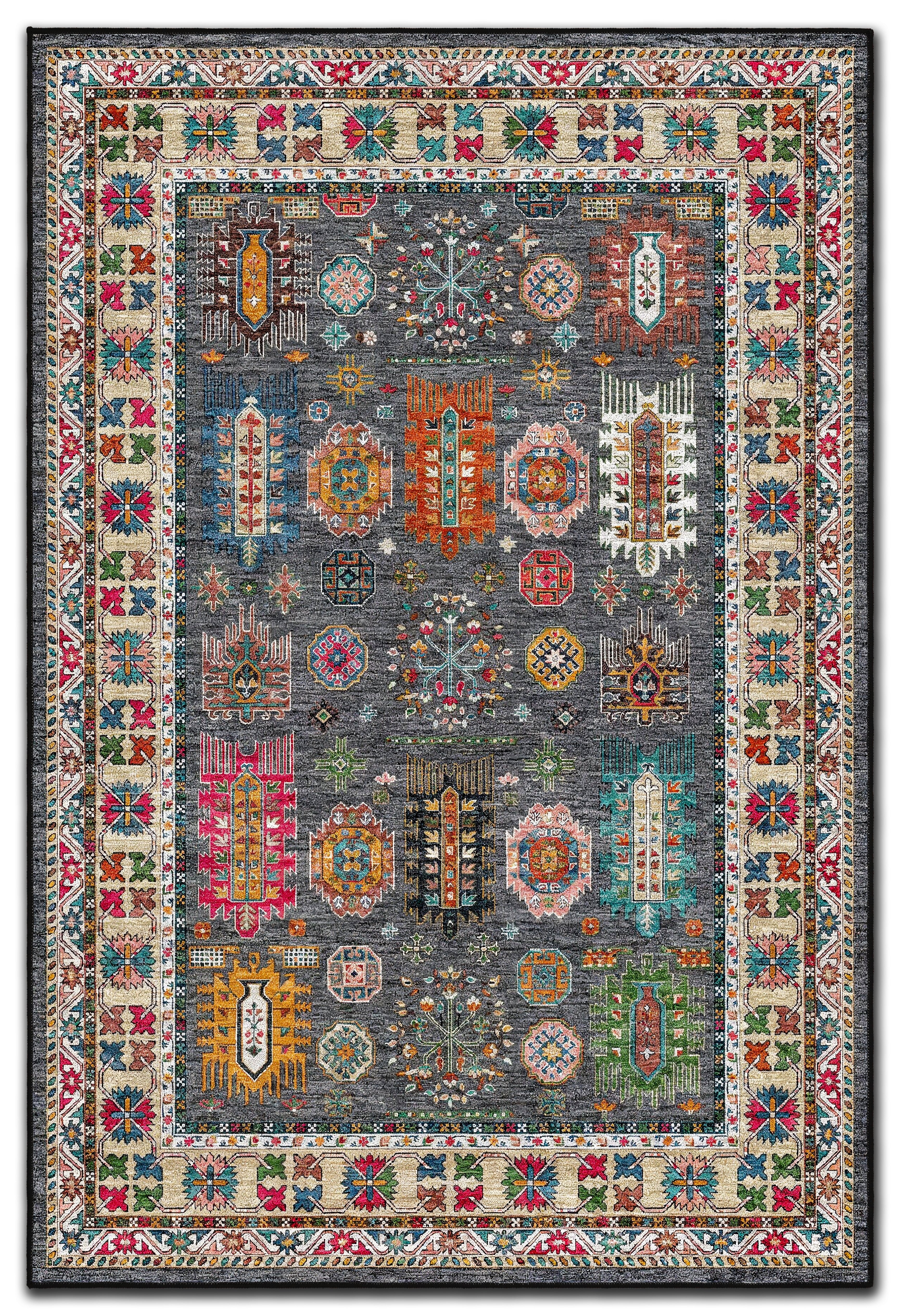 Arte VN132-1 Klasik Desenli Renkli Dekoratif Salon Mutfak Koridor Halısı