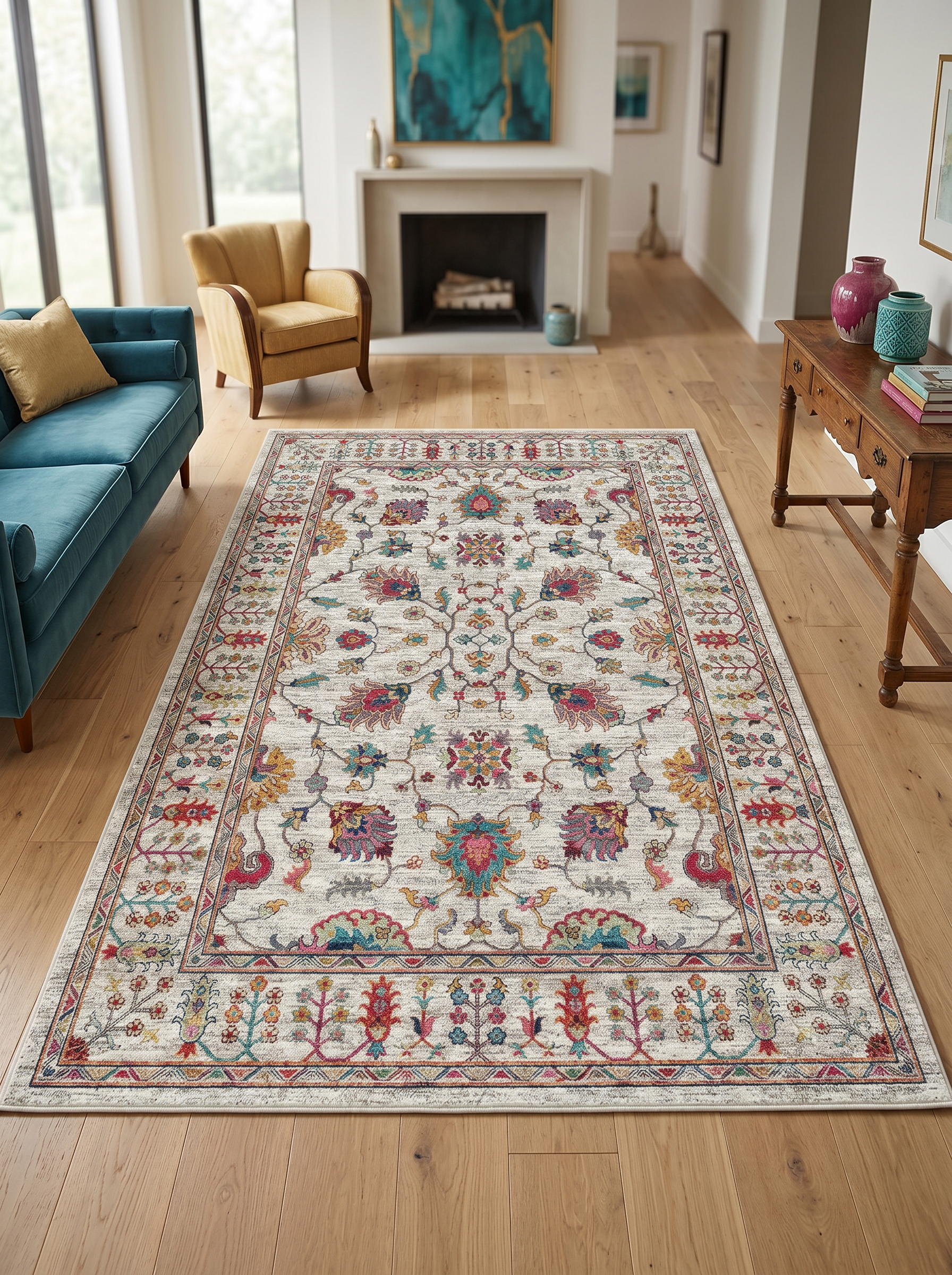 yıkanabilir kaymaz taban şönil dokuma halı 80x200 gri; renkli