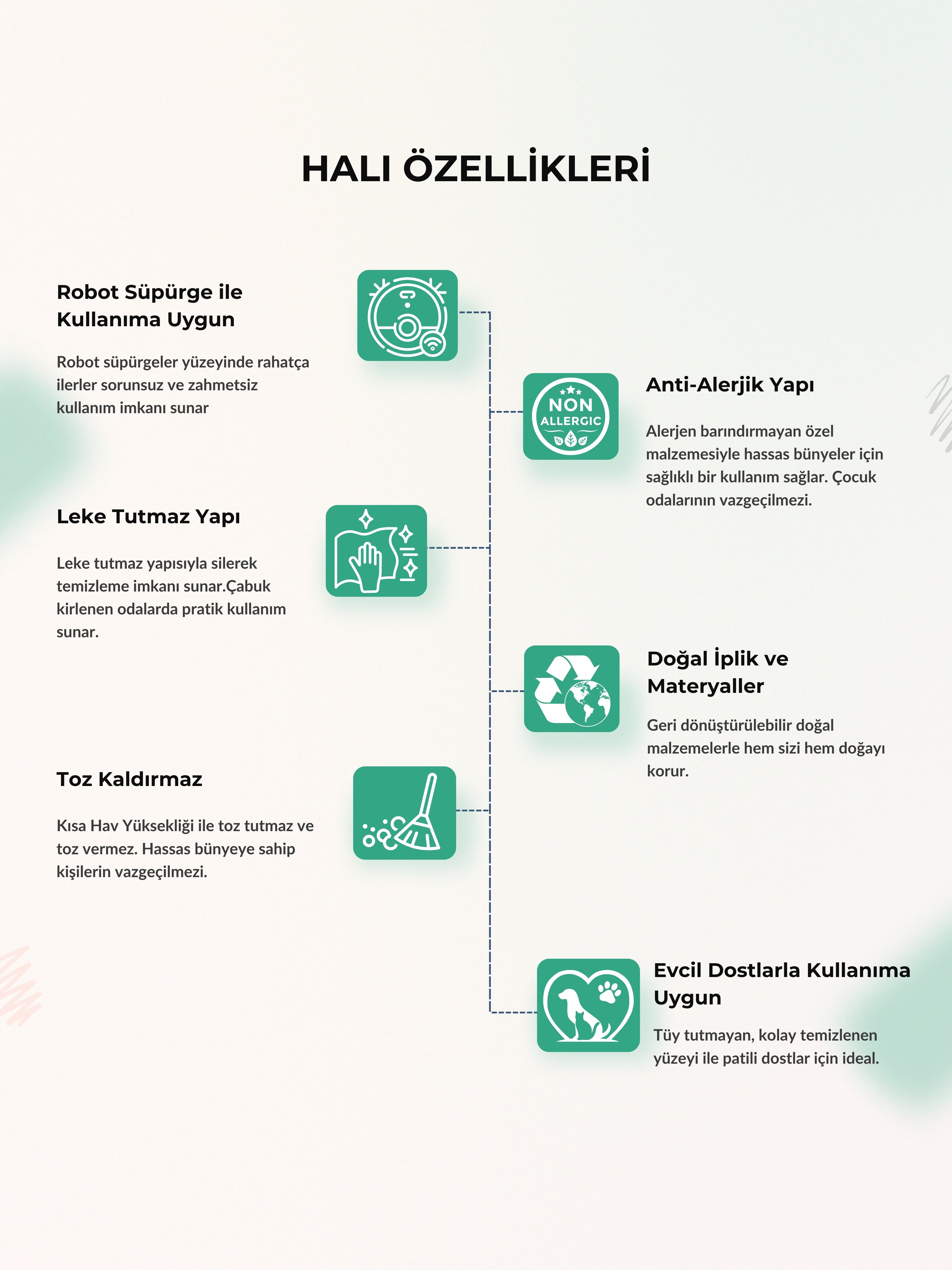 SİSAL-C01611 BEJ Jüt Hasır Dokulu Doğal Salon Mutfak Koridor Balkon Halısı