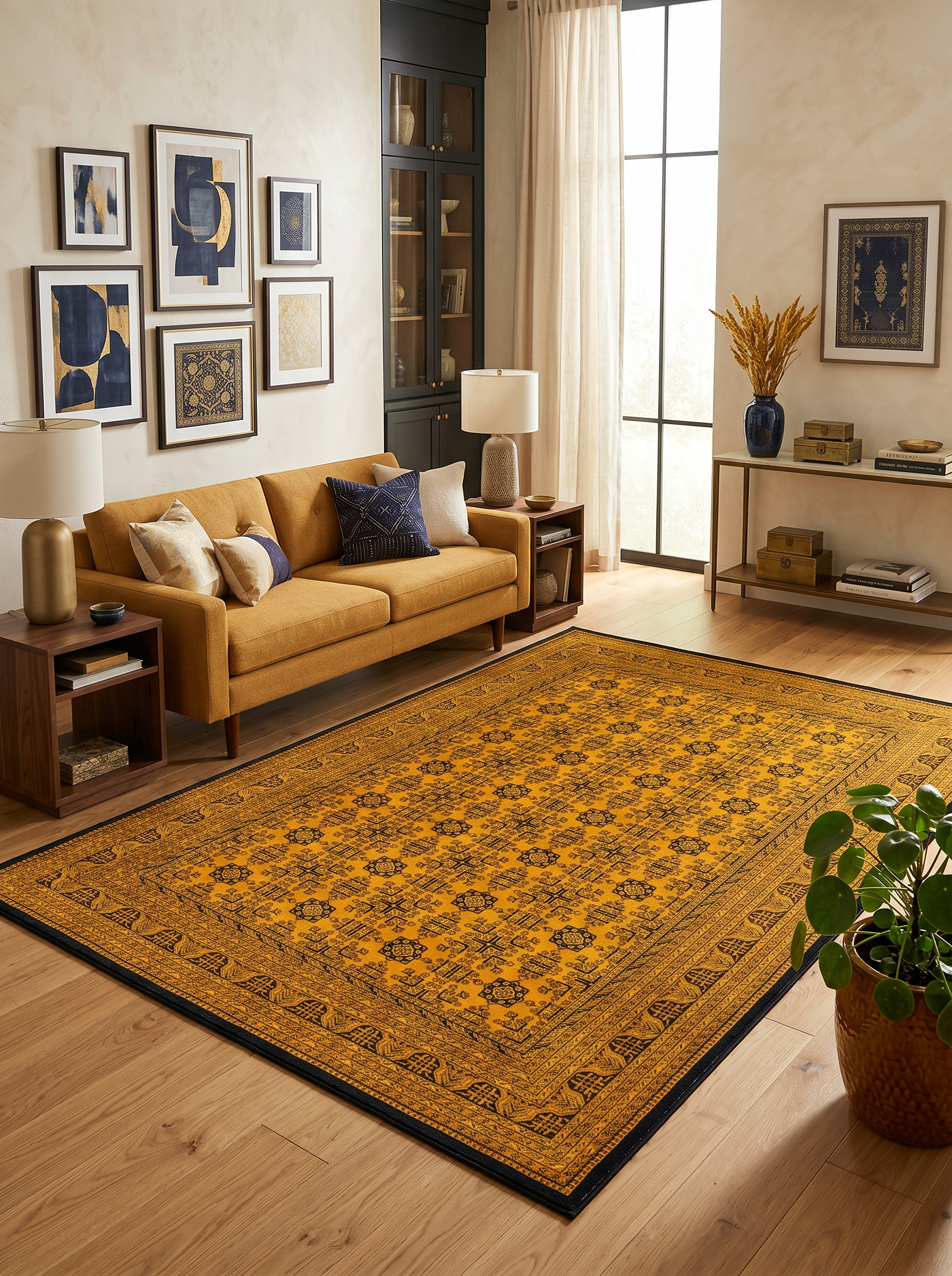 Arte VN118-2 Afgan Desenli Dekoratif Salon Mutfak Koridor Halısı