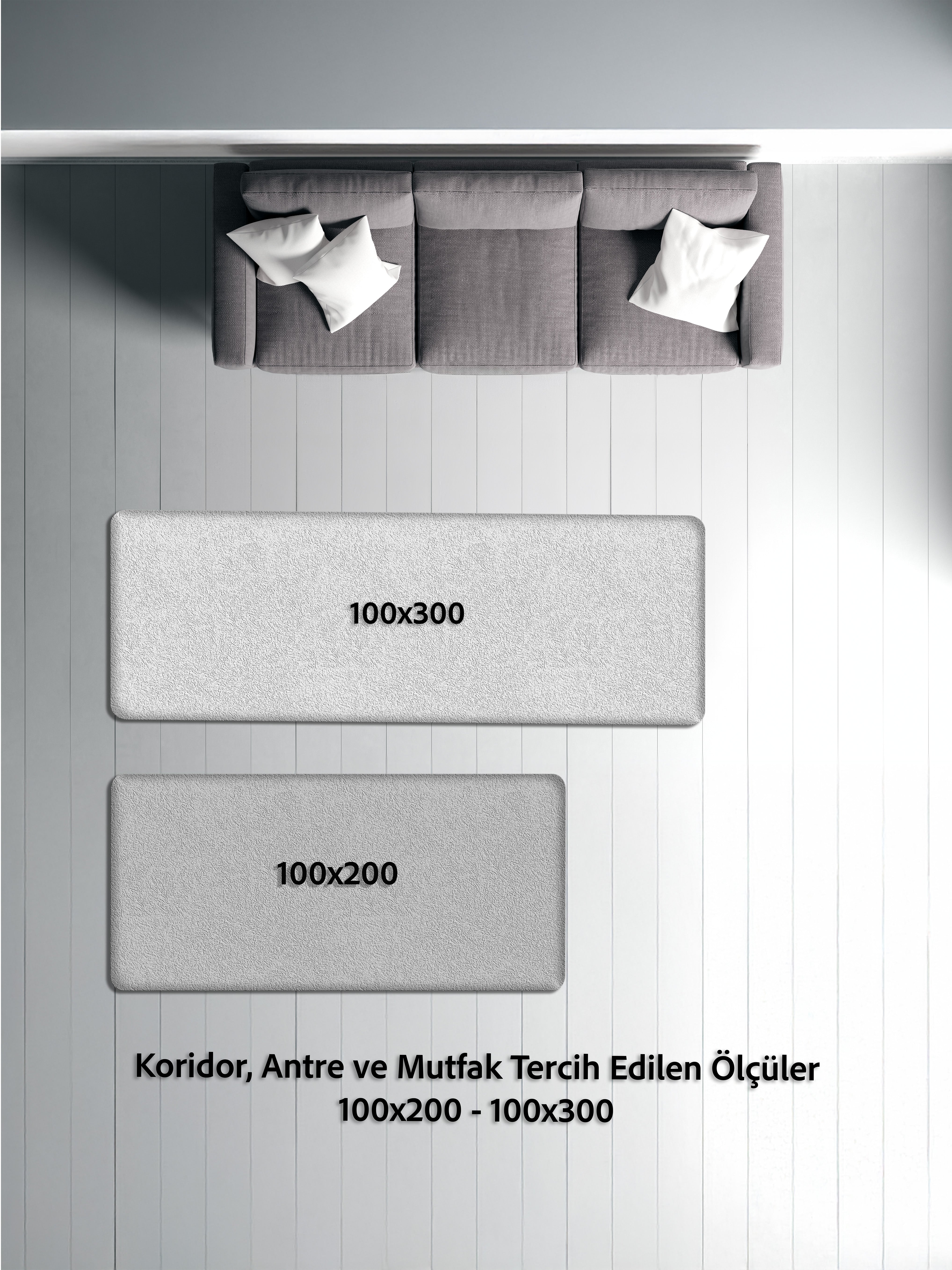 Arte DS299 Vintage Orman Desenli Dekoratif Dokuma Halı
